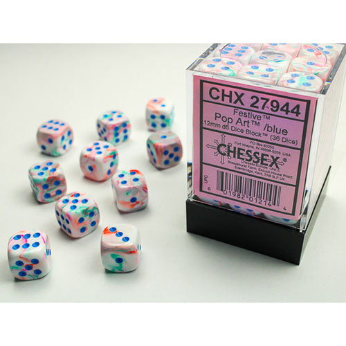 Chessex Dice - D6 Dice Block 12mm (36 Dice)