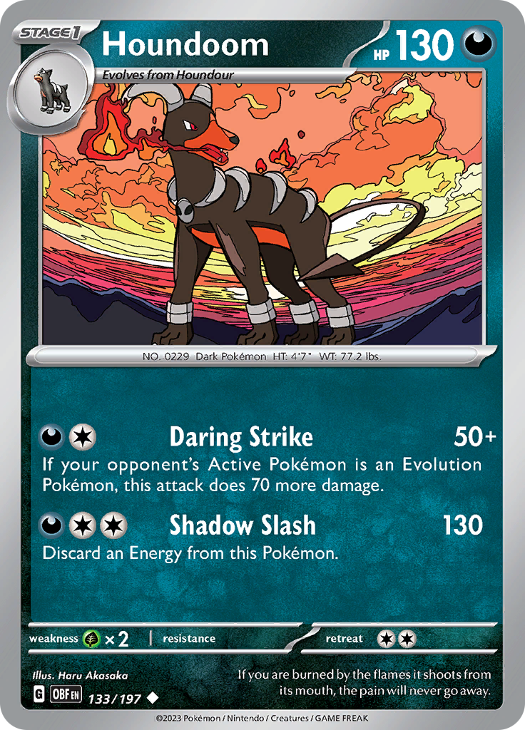 Houndoom (133/197) [Scarlet & Violet: Obsidian Flames]