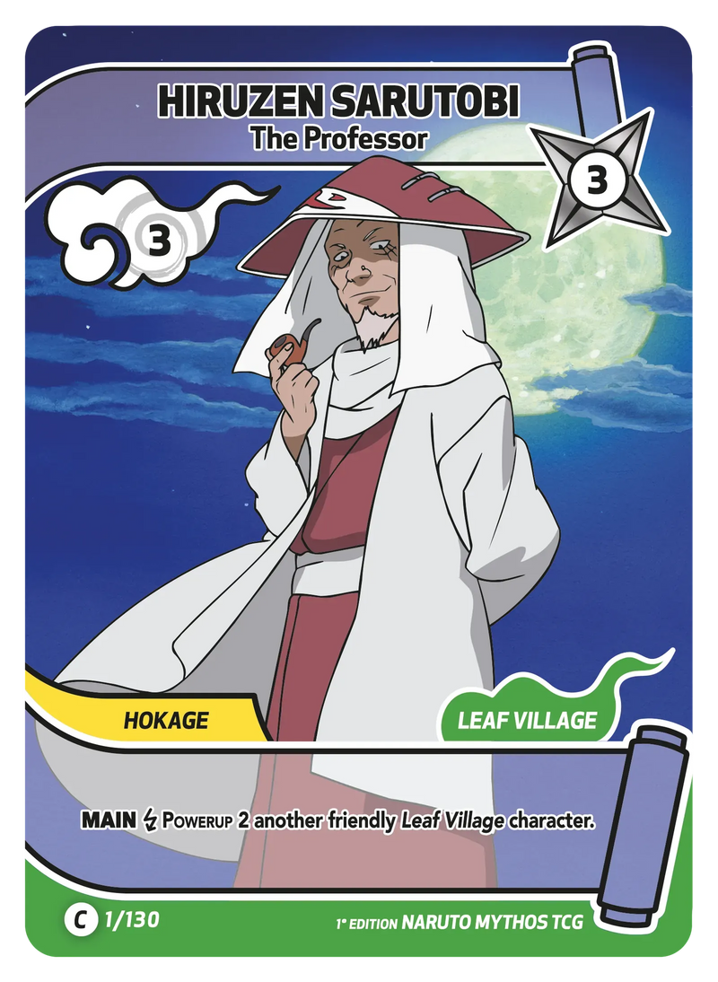 Image for Hiruzen Sarutobi — The Professor (001/130) (KSH) - Naruto Mythos TCG