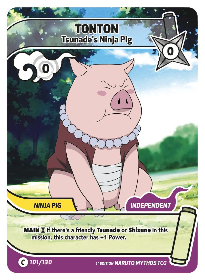 Image for Tonton — Tsunade's Ninja Pig (101/130) (KSH) - Naruto Mythos TCG