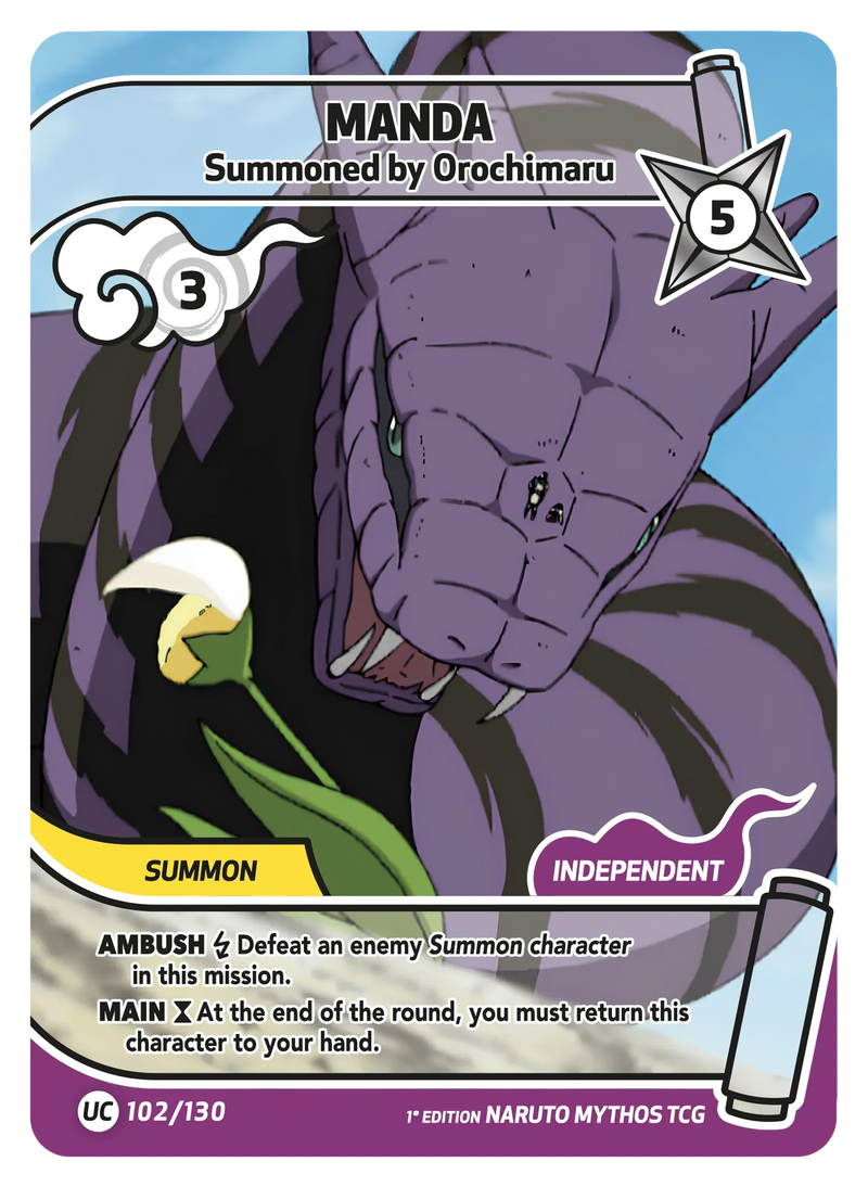 Image for Manda — Summoned by Orochimaru (102/130) (KSH) - Naruto Mythos TCG