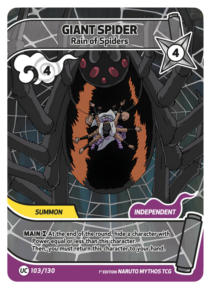 Image for Giant Spider — Rain of Spiders (103/130) (KSH) - Naruto Mythos TCG