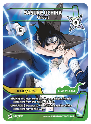 Image for Sasuke Uchiha — Chidori (107/130) (KSH) - Naruto Mythos TCG