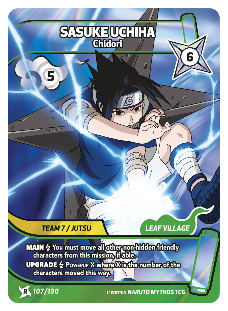 Image for Sasuke Uchiha — Chidori (107/130) (KSH) - Naruto Mythos TCG