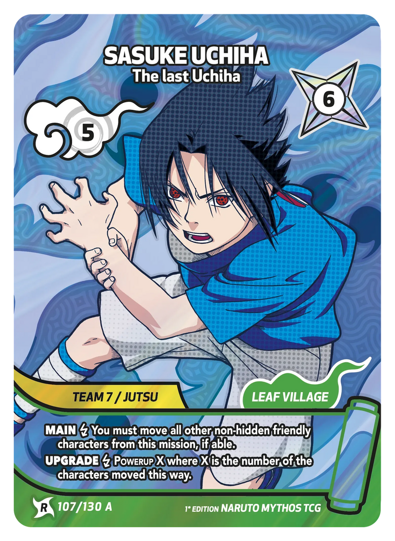 Image for Sasuke Uchiha — The last Uchiha (107/130 A) (KSH) - Naruto Mythos TCG