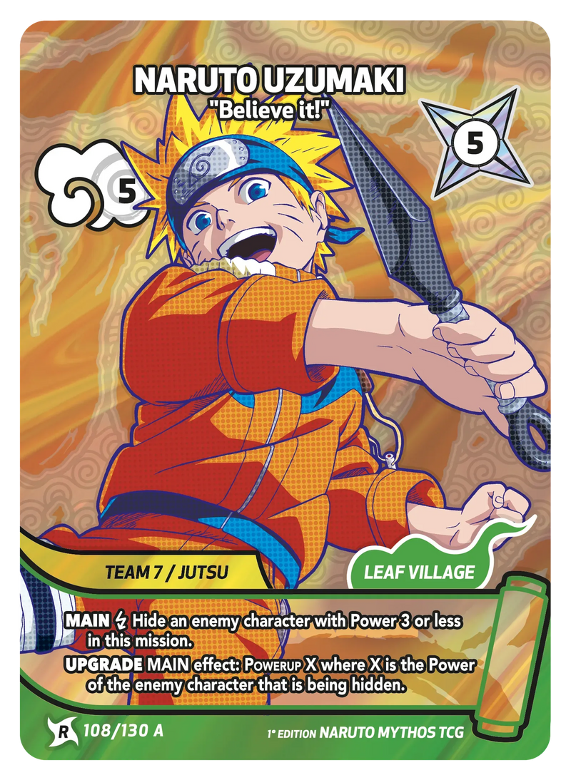 Image for Naruto Uzumaki — Believe it! (108/130 A) (KSH) - Naruto Mythos TCG