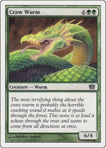 Image for Craw Wurm (239) [8th Edition]