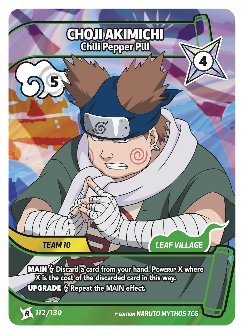 Image for Choji Akimichi — Chili Pepper Pill (112/130) (KSH) - Naruto Mythos TCG