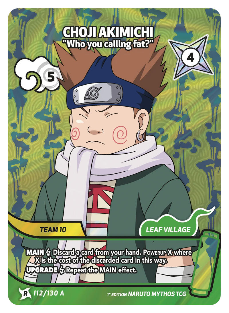 Image for Choji Akimichi — Who you calling fat? (112/130 A) (KSH) - Naruto Mythos TCG