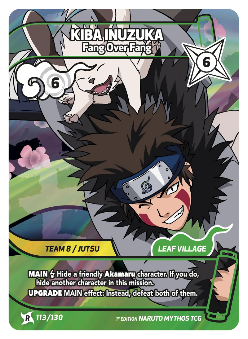 Image for Kiba Inuzuka — Fang Over Fang (113/130) (KSH) - Naruto Mythos TCG