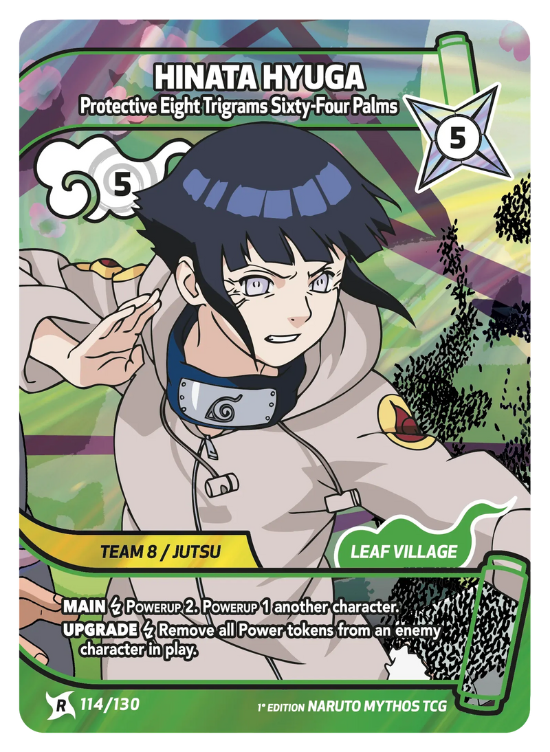 Image for Hinata Hyuga — Protective Eight Trigrams Sixty-Four Palms (114/130) (KSH) - Naruto Mythos TCG