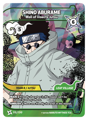 Image for Shino Aburame — Wall of Insects Jutsu (115/130) (KSH) - Naruto Mythos TCG