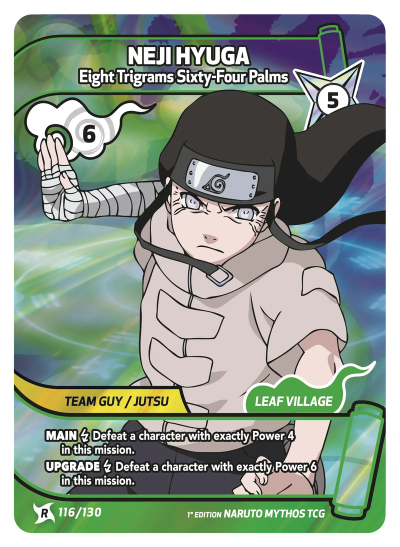 Image for Neji Hyuga — Eight Trigrams Sixty-Four Palms (116/130) (KSH) - Naruto Mythos TCG