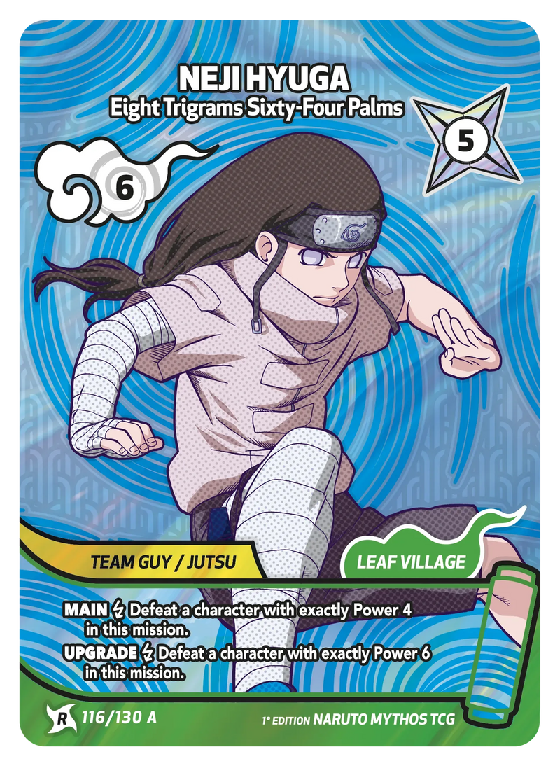Image for Neji Hyuga — Eight Trigrams Sixty-Four Palms (116/130 A) (KSH) - Naruto Mythos TCG