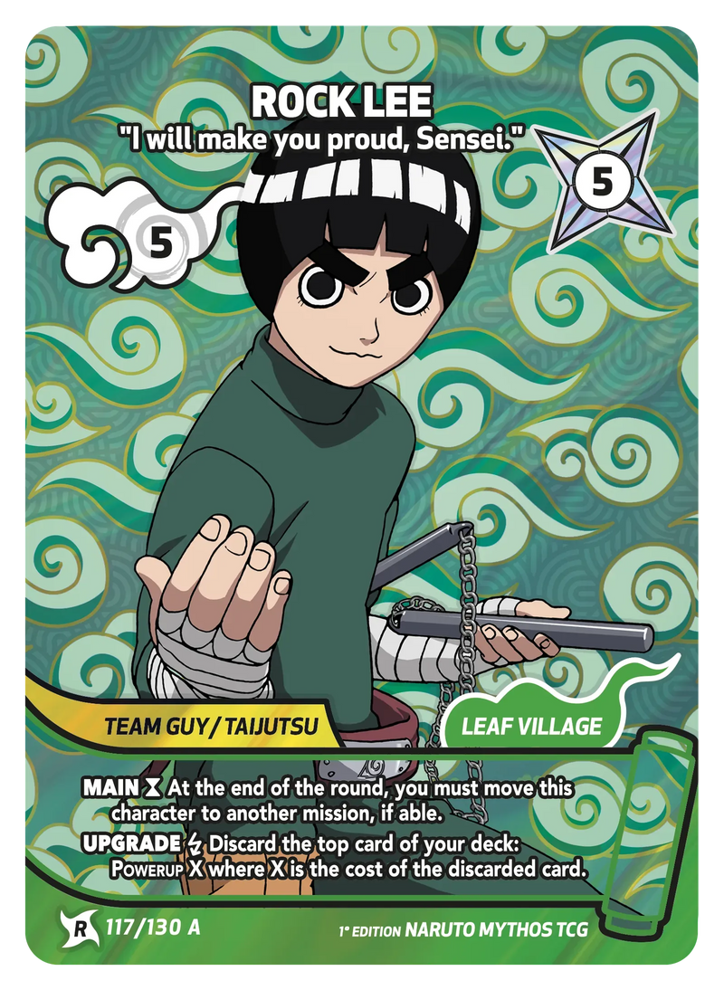 Image for Rock Lee — I will make you proud, Sensei. (117/130 A) (KSH) - Naruto Mythos TCG