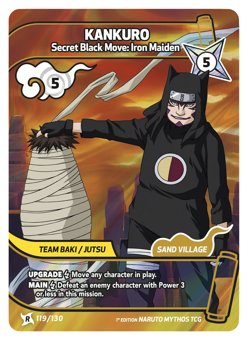 Image for Kankuro — Secret Black Move: Iron Maiden (119/130) (KSH) - Naruto Mythos TCG