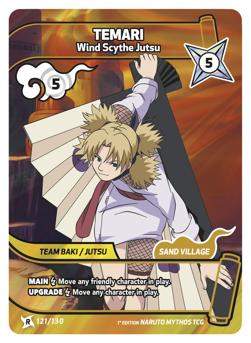 Image for Temari — Wind Scythe Jutsu (121/130) (KSH) - Naruto Mythos TCG