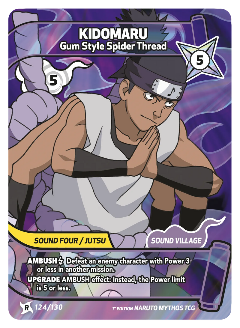 Image for Kidomaru — Gum Style Spider Thread (124/130) (KSH) - Naruto Mythos TCG