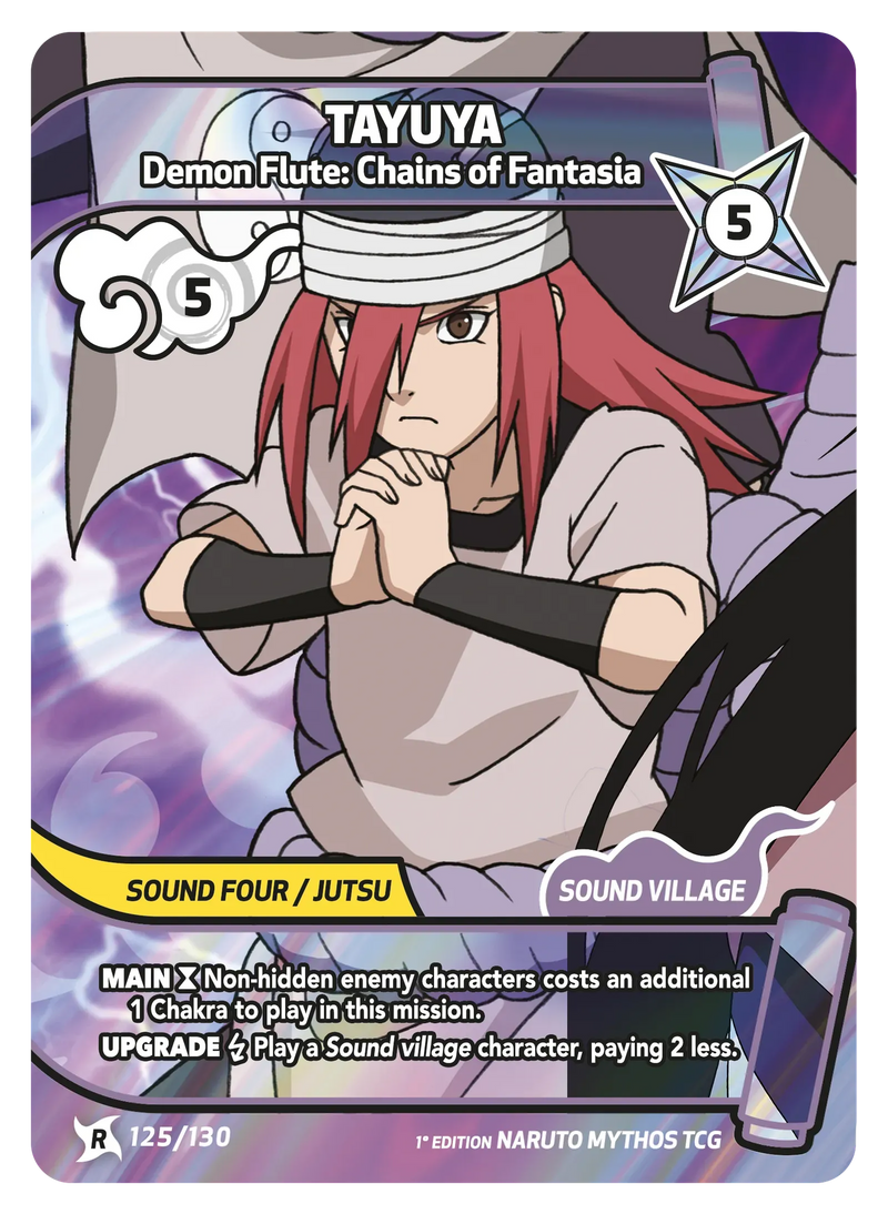 Image for Tayuya — Demon Flute: Chains of Fantasia (125/130) (KSH) - Naruto Mythos TCG