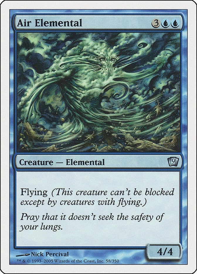Image for Air Elemental (58) [9th Edition]