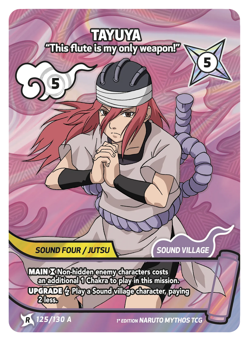 Image for Tayuya — This flute is my only weapon! (125/130 A) (KSH) - Naruto Mythos TCG