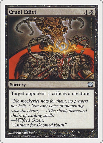 Image for Cruel Edict (121) [9th Edition]