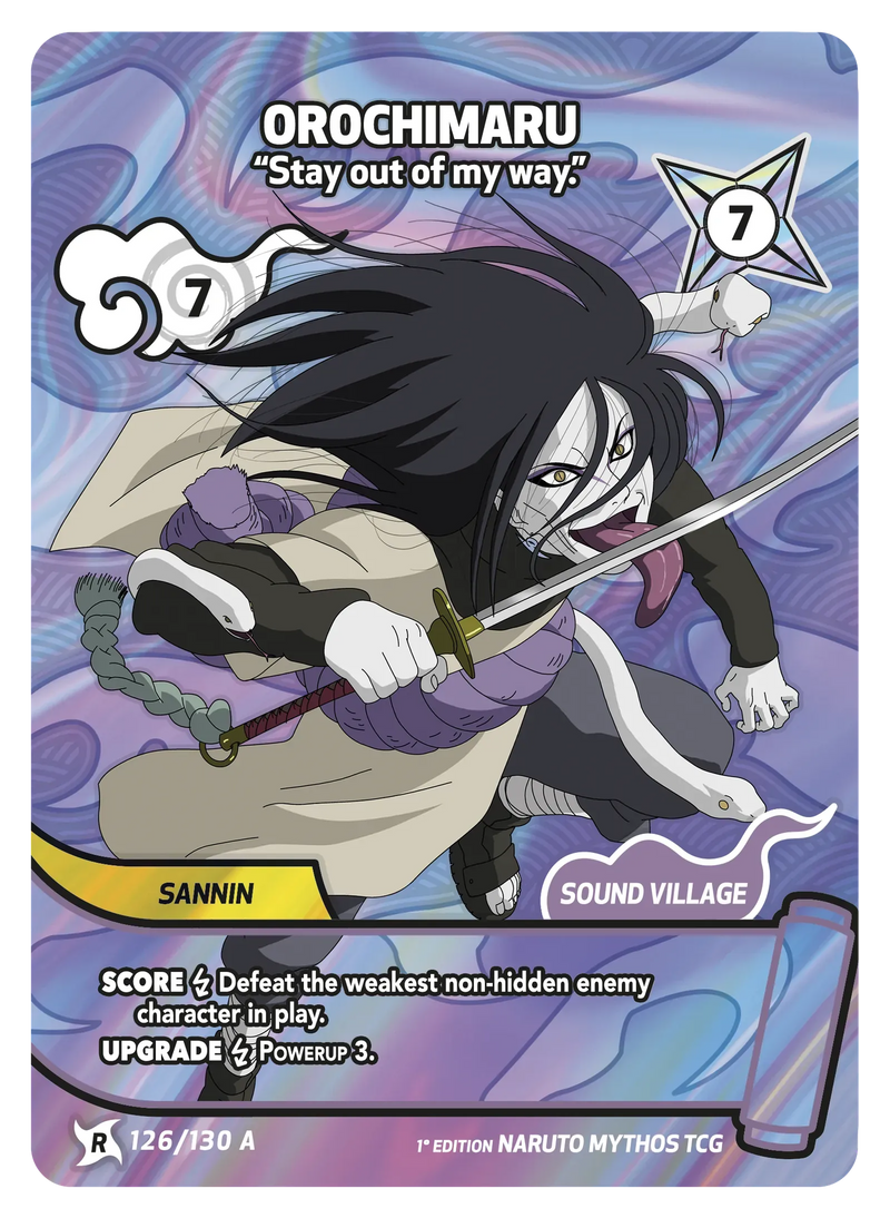 Image for Orochimaru — Stay out of my way. (126/130 A) (KSH) - Naruto Mythos TCG