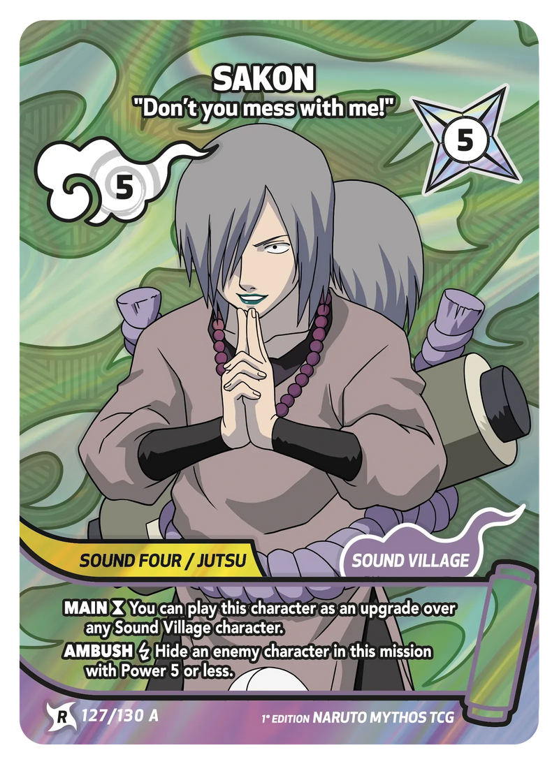 Image for Sakon — Don’t you mess with me! (127/130 A) (KSH) - Naruto Mythos TCG