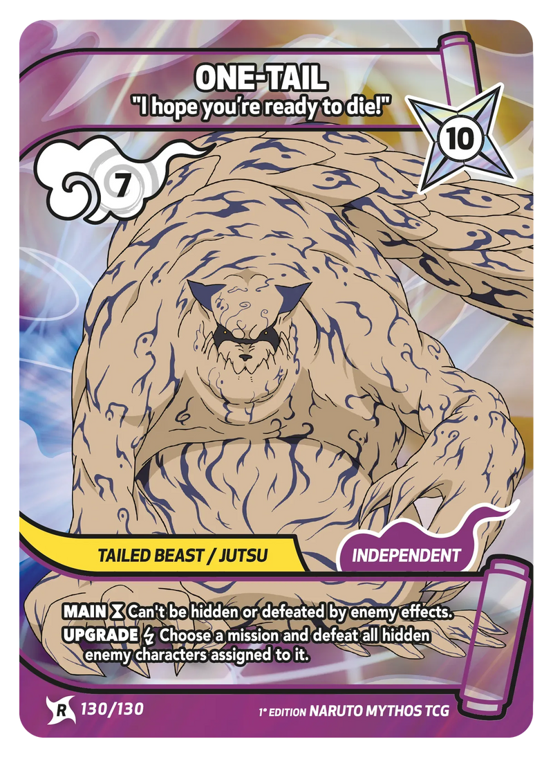 Image for One-Tail — I hope you’re ready to die! (130/130) (KSH) - Naruto Mythos TCG