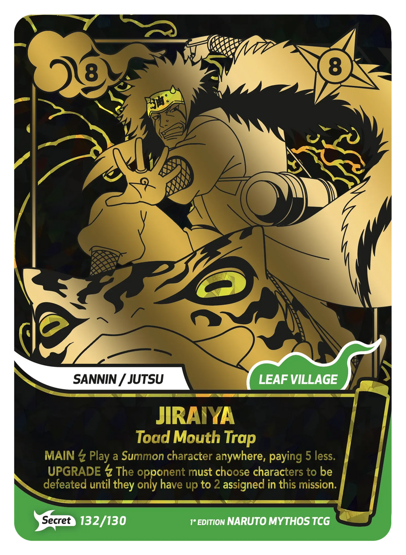 Image for Jiraiya — Toad Mouth Trap (132/130) (KSH) - Naruto Mythos TCG