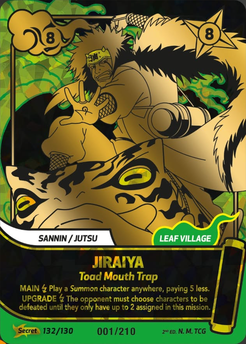 Image for Jiraiya — Toad Mouth Trap (132/130) (KSH) - Naruto Mythos TCG