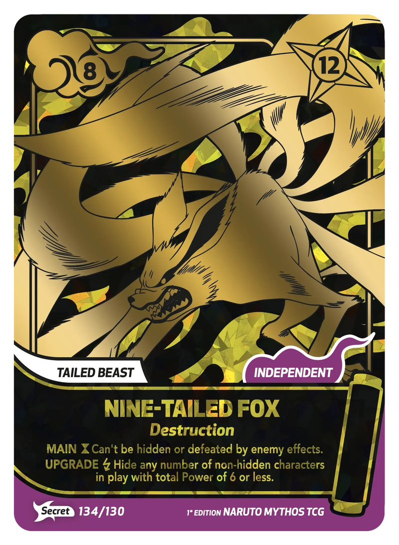 Image for Nine-Tailed Fox — Destruction (134/130) (KSH) - Naruto Mythos TCG