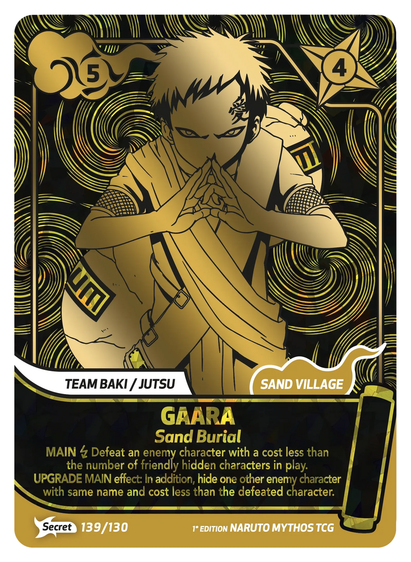 Image for Gaara — Sand Burial (139/130) (KSH) - Naruto Mythos TCG