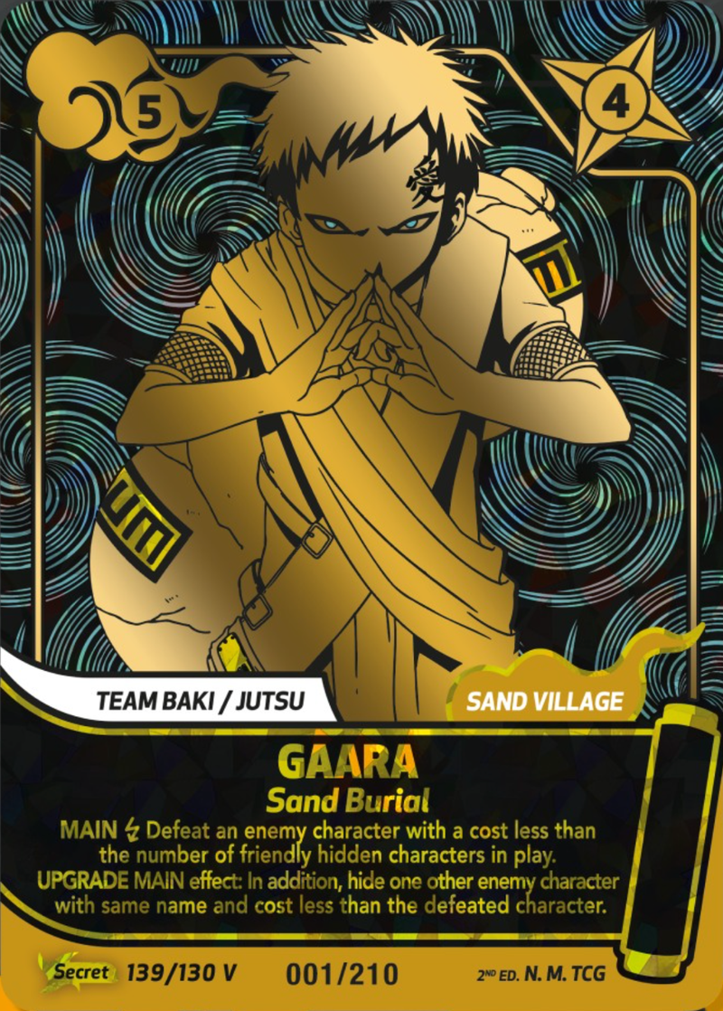 Image for Gaara — Sand Burial (139/130) (KSH) - Naruto Mythos TCG