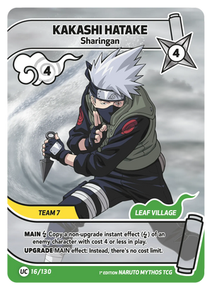 Image for Kakashi Hatake — Sharingan (016/130) (KSH) - Naruto Mythos TCG