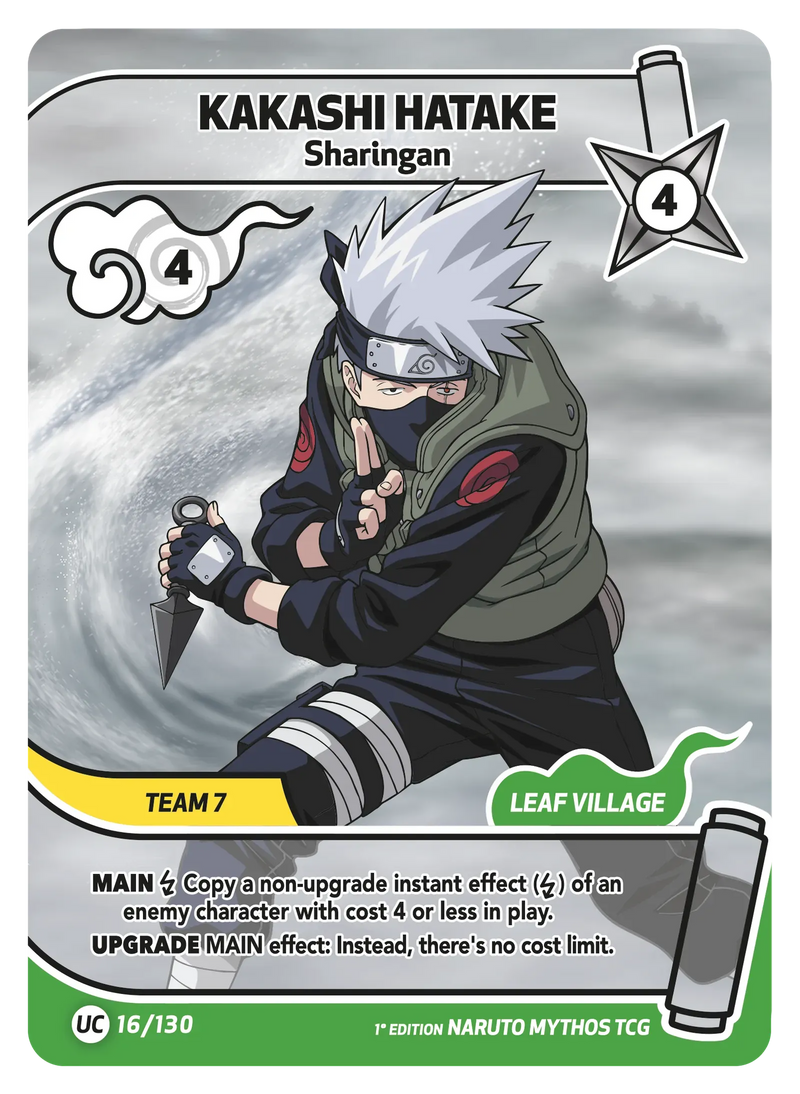 Image for Kakashi Hatake — Sharingan (016/130) (KSH) - Naruto Mythos TCG