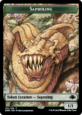 Zombie // Saproling Double-Sided Token [Dominaria Remastered Tokens]