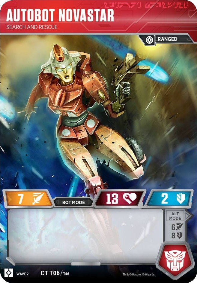Image for Autobot Novastar - Search and Rescue (6) - Transformers TCG