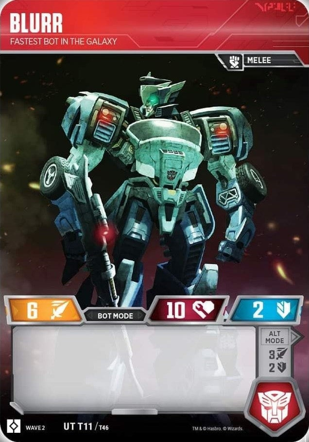 Image for Blurr - Fastest Bot in the Galaxy (11) - Transformers TCG