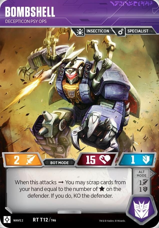 Image for Bombshell - Decepticon Psy Ops (12) - Transformers TCG