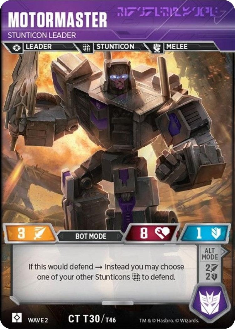 Image for Motormaster - Stunticon Leader (30) - Transformers TCG