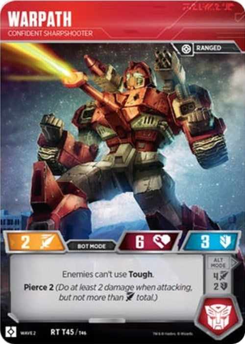 Image for Warpath - Confident Sharpshooter (45) - Transformers TCG