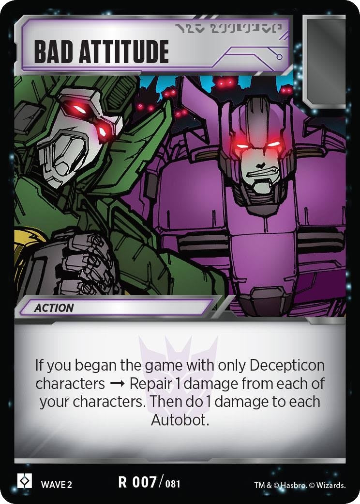 Image for Bad Attitude (7) - Transformers TCG