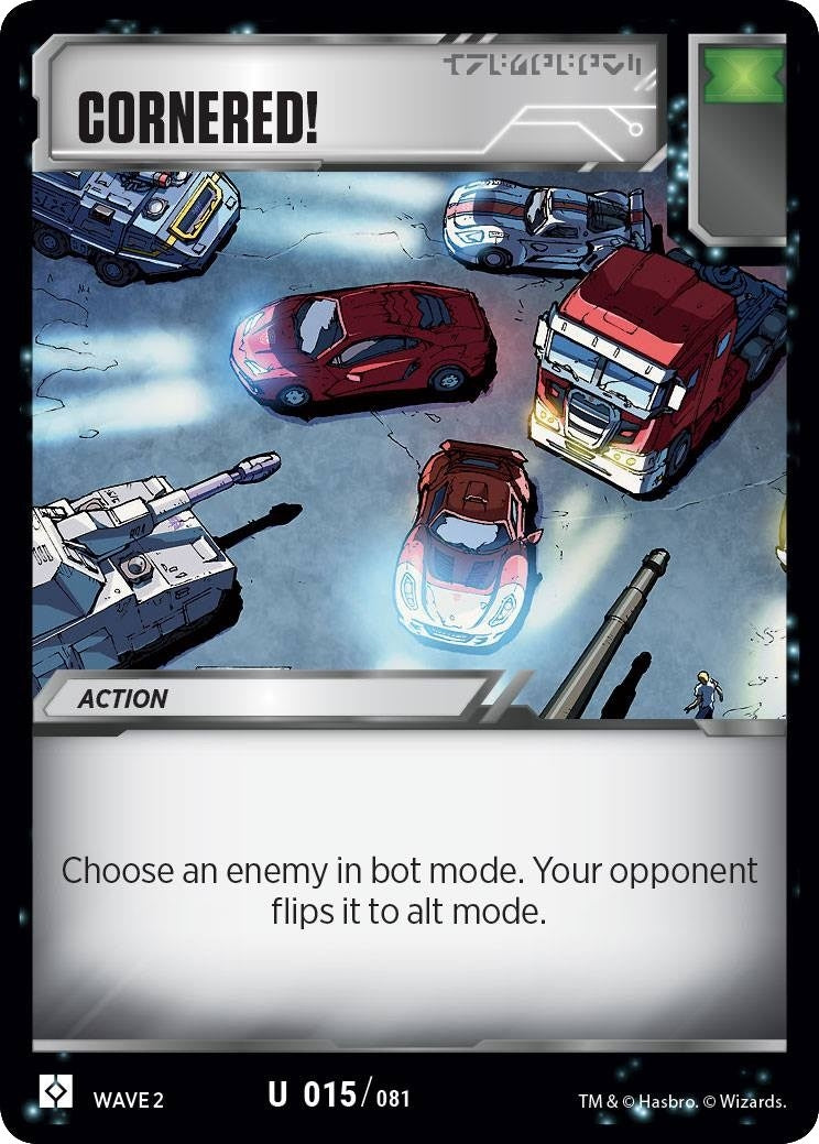 Image for Cornered! (15) - Transformers TCG