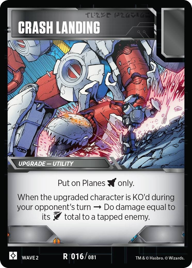 Image for Crash Landing (16) - Transformers TCG