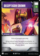 Image for Decepticon Crown (17) - Transformers TCG