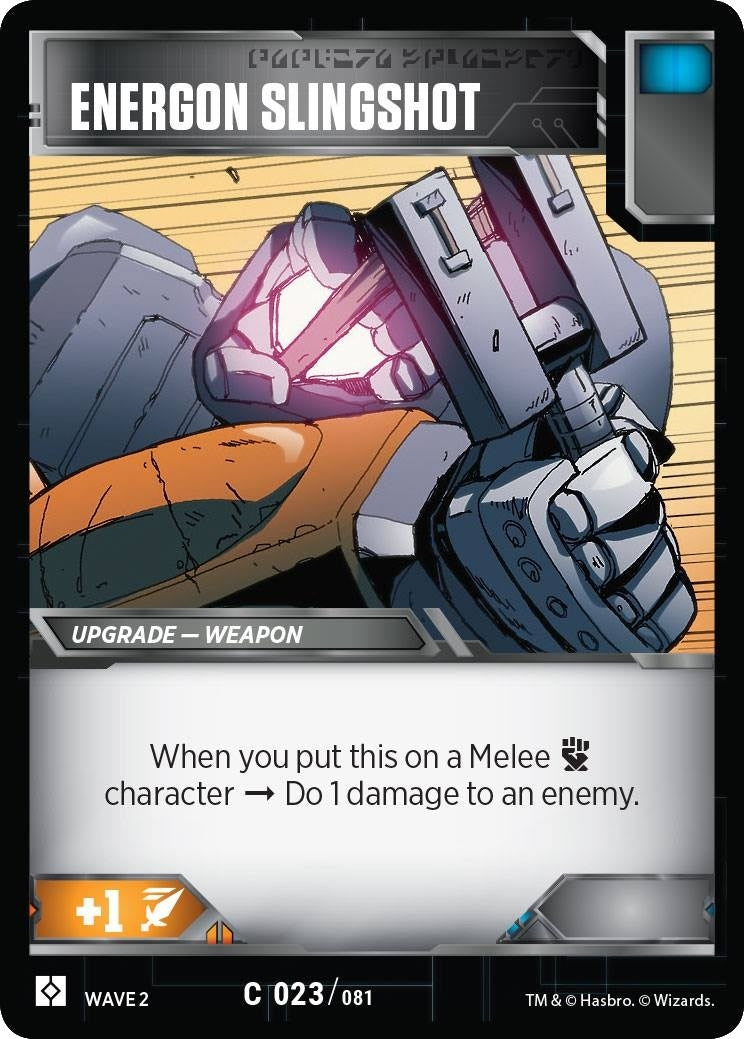 Image for Energon Slingshot (23) - Transformers TCG