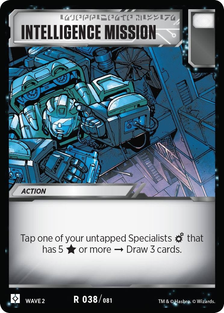 Image for Intelligence Mission (38) - Transformers TCG