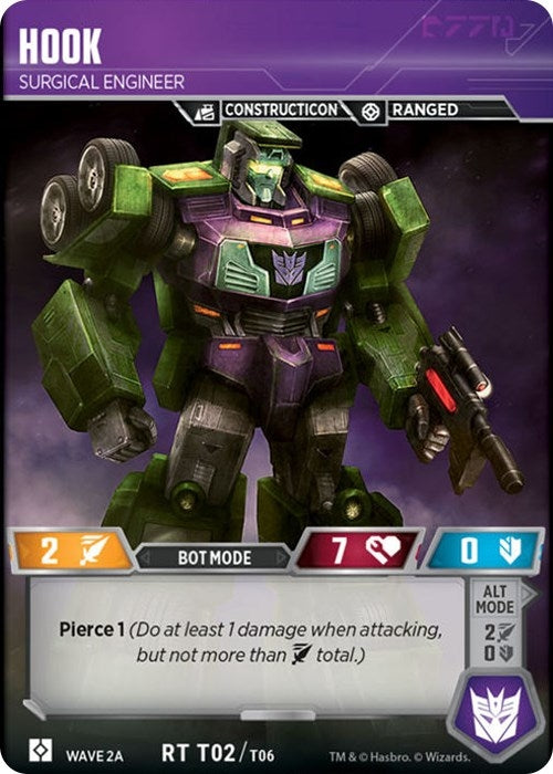 Image for Hook - Surgical Engineer (Wave 2A - Devastator) (2) - Transformers TCG