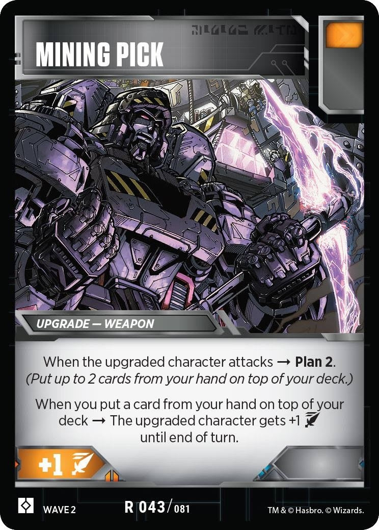 Image for Mining Pick (43) - Transformers TCG